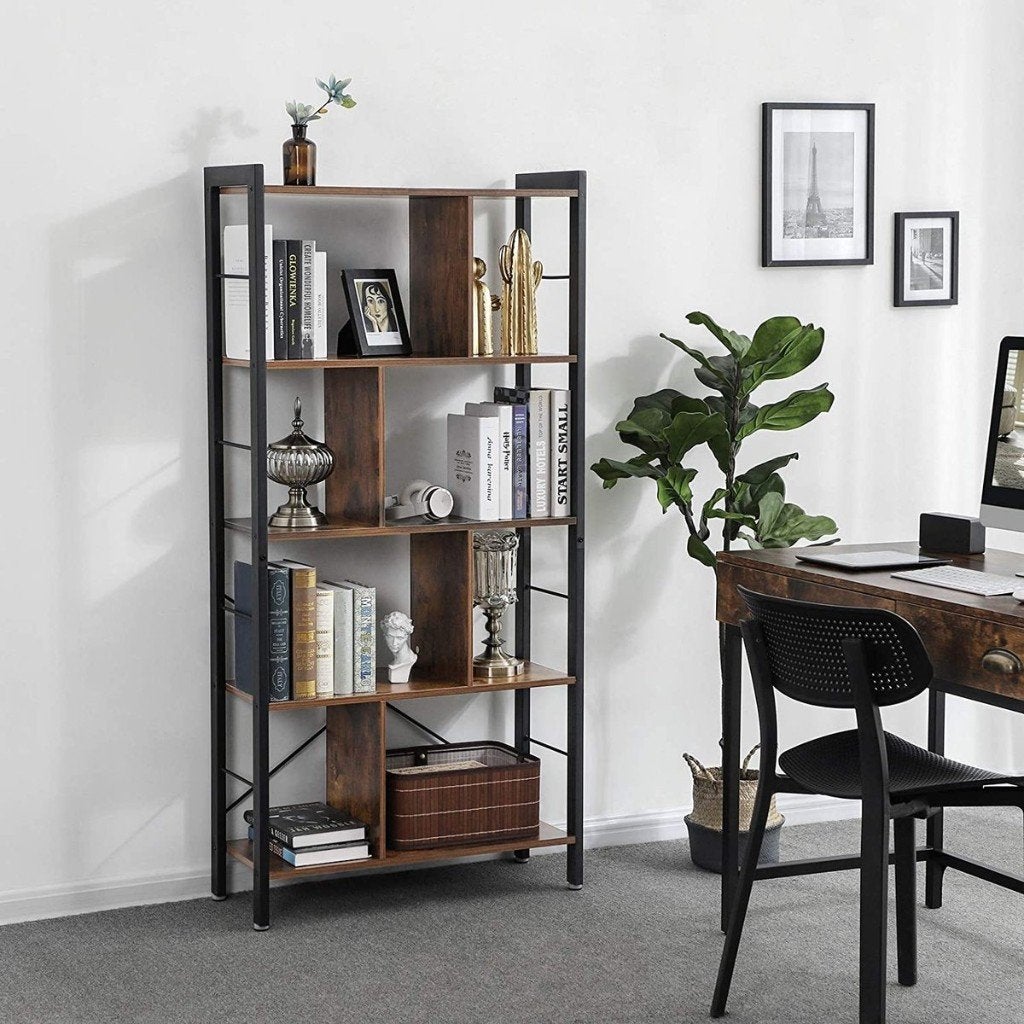 Boekenplank-154x70x30cm-Bruin, Ophalen of Verzenden, Nieuw