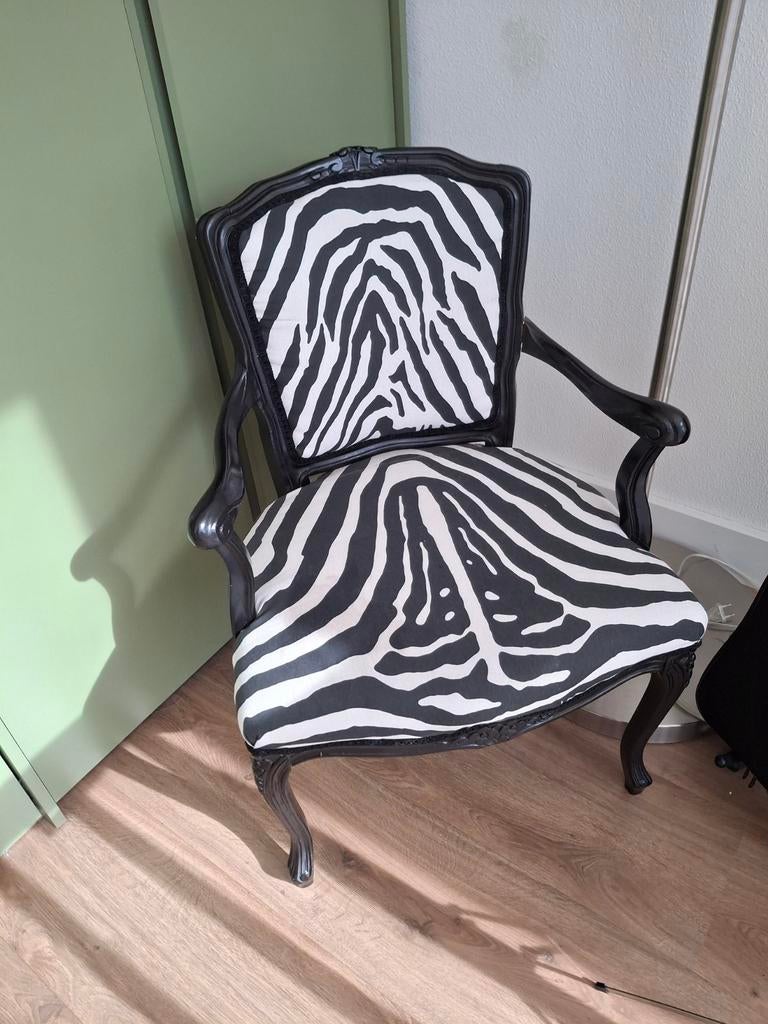 2x stoeltje met zebraprint, Ophalen