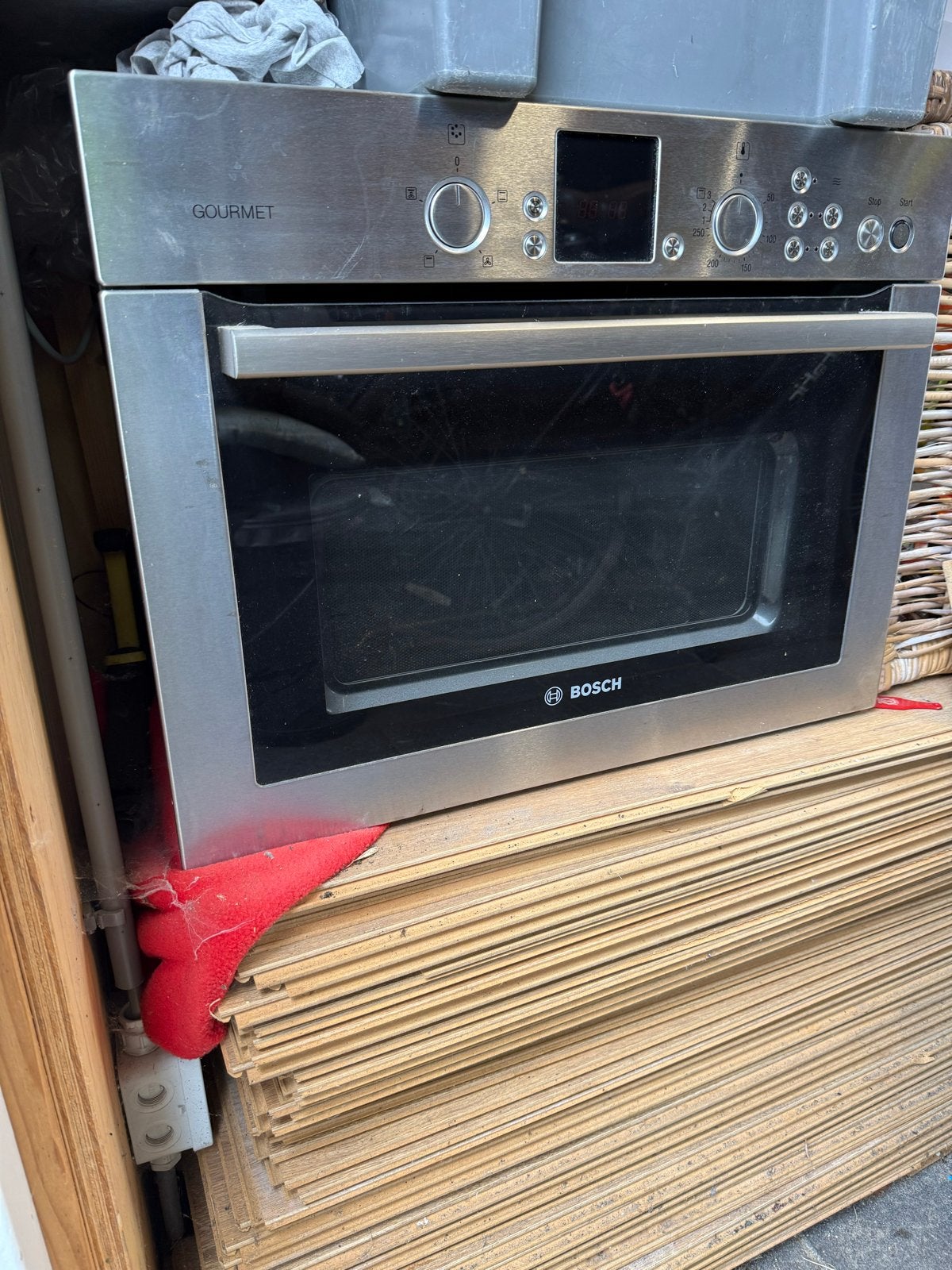 Bosch Combi-oven HT5HB84K - Inbouw, Witgoed en Apparatuur, Ovens, Ophalen, Gebruikt, Hete lucht, Bosch