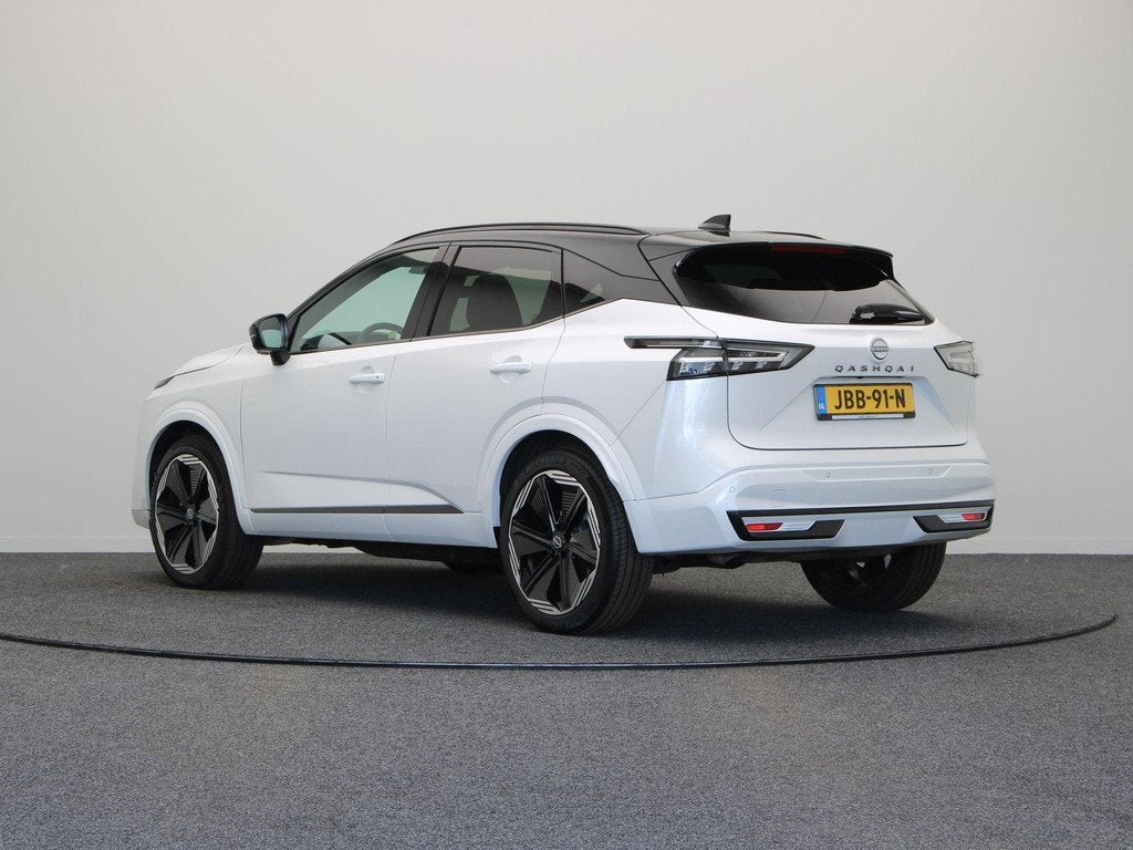 Nissan Qashqai 158pk MHEV Xtronic N-Design | Lederen bekledi, Auto's, Nissan, Euro 6, 4 cilinders, Wit, 1365 kg
