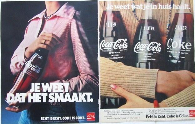 13 vintage advertenties reclames Coca-Cola 1975-76 Cocacola, Ophalen of Verzenden, Gebruikt, Overige typen