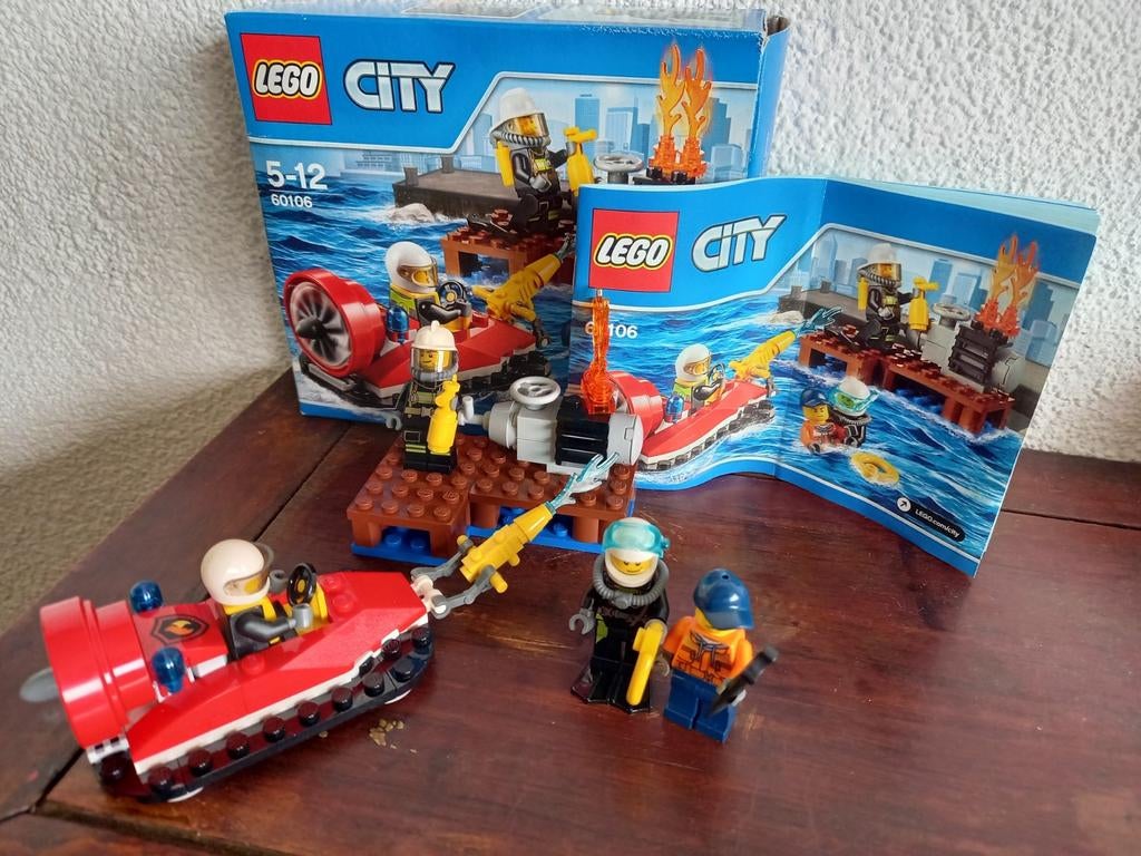 Lego City 60106 Brandweer minifig Fire Departement Starter, Kinderen en Baby's, Speelgoed | Duplo en Lego, Ophalen of Verzenden