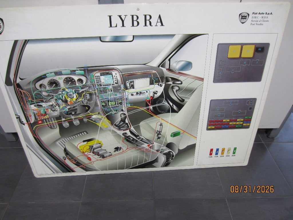 Lancia Lybra Plaat: Zekering Overzicht & Bekabeling, Zo goed als nieuw, Overige merken, Ophalen, Onbekend