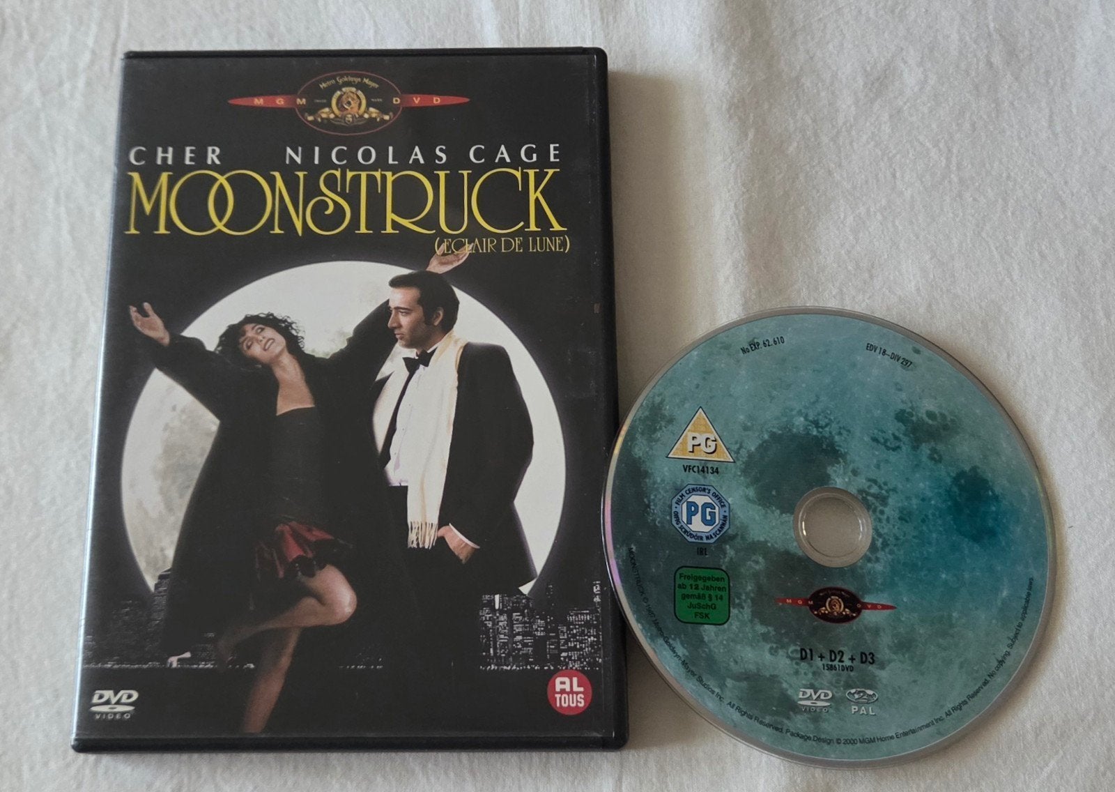 MGM Cher Moonstruck Dvd Comedy, Alle leeftijden, Ophalen of Verzenden, Zo goed als nieuw, Romantische komedie