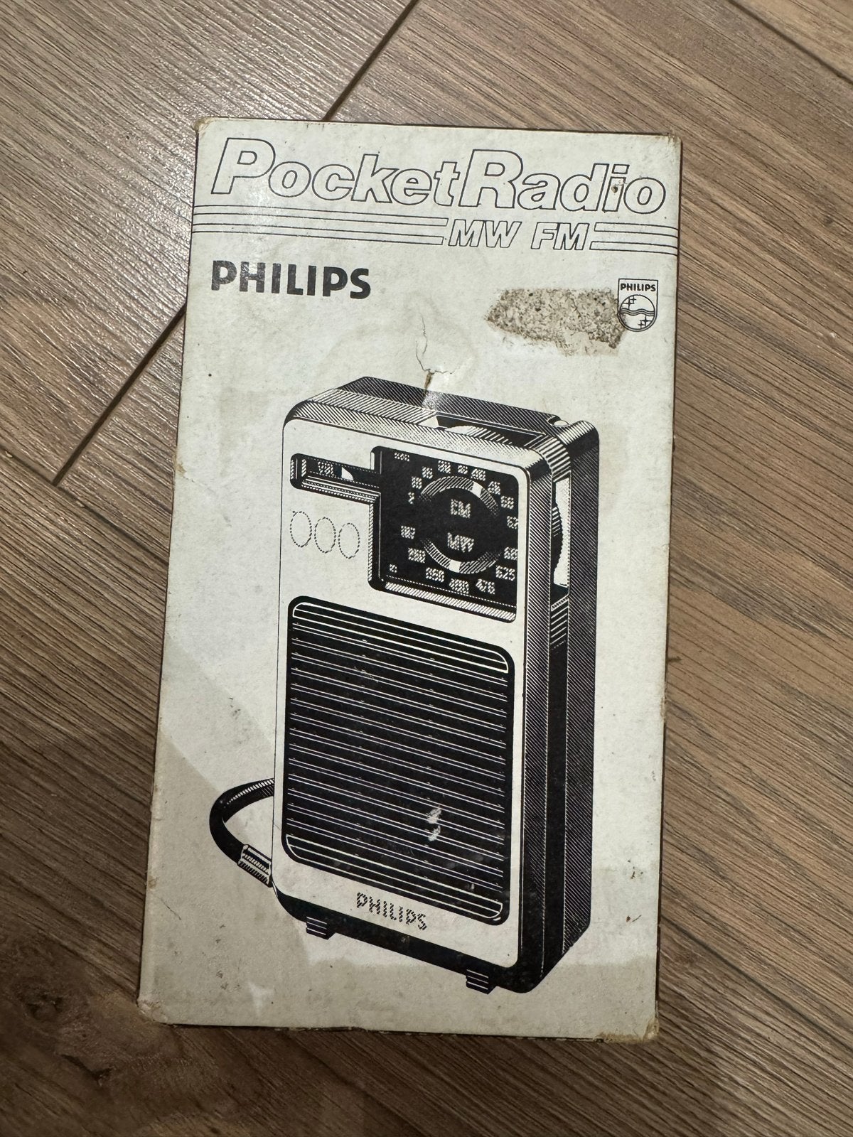 Philips Pocket Radio MW FM 080 - Vintage Draagbare Radio, Ophalen of Verzenden, Zo goed als nieuw, Radio