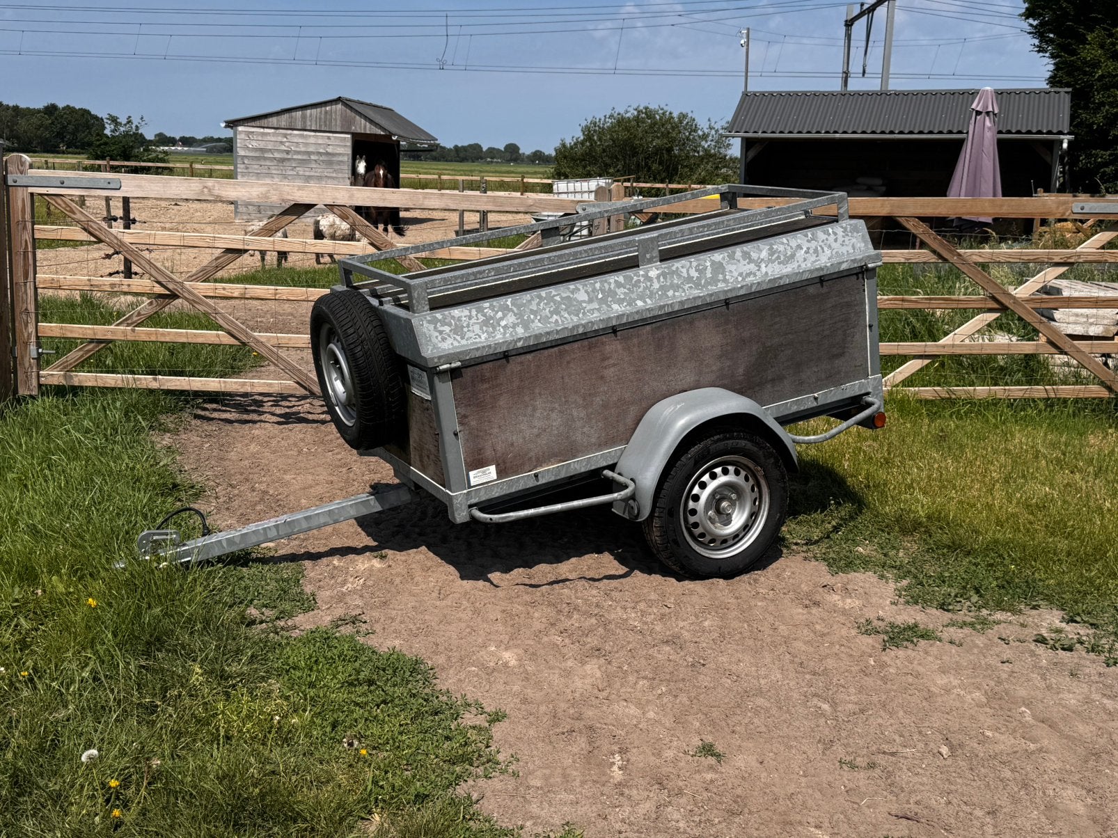 nette powertrailer bagagewagen, Auto diversen, Ophalen, Gebruikt