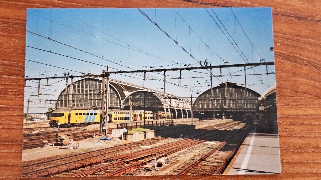 Foto TREIN NS Nederlandse Spoorwegen Dubbeldekker DDM, Verzenden, Gebruikt, Trein, Overige typen