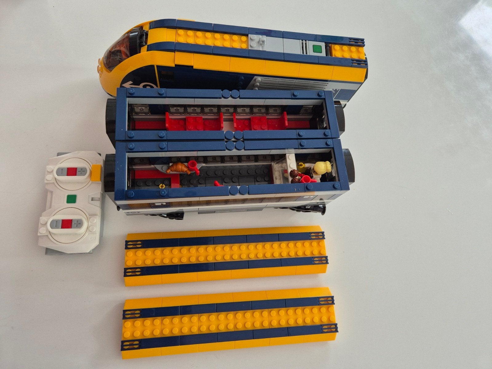 Lego City Trein met rails en station, Ophalen, Lego, Compleet, Complete set