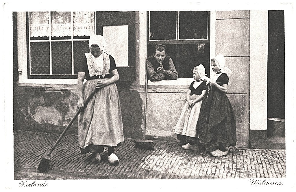 700362 Walcheren 1914 Zeeland Nette oude kaart onbeschreven