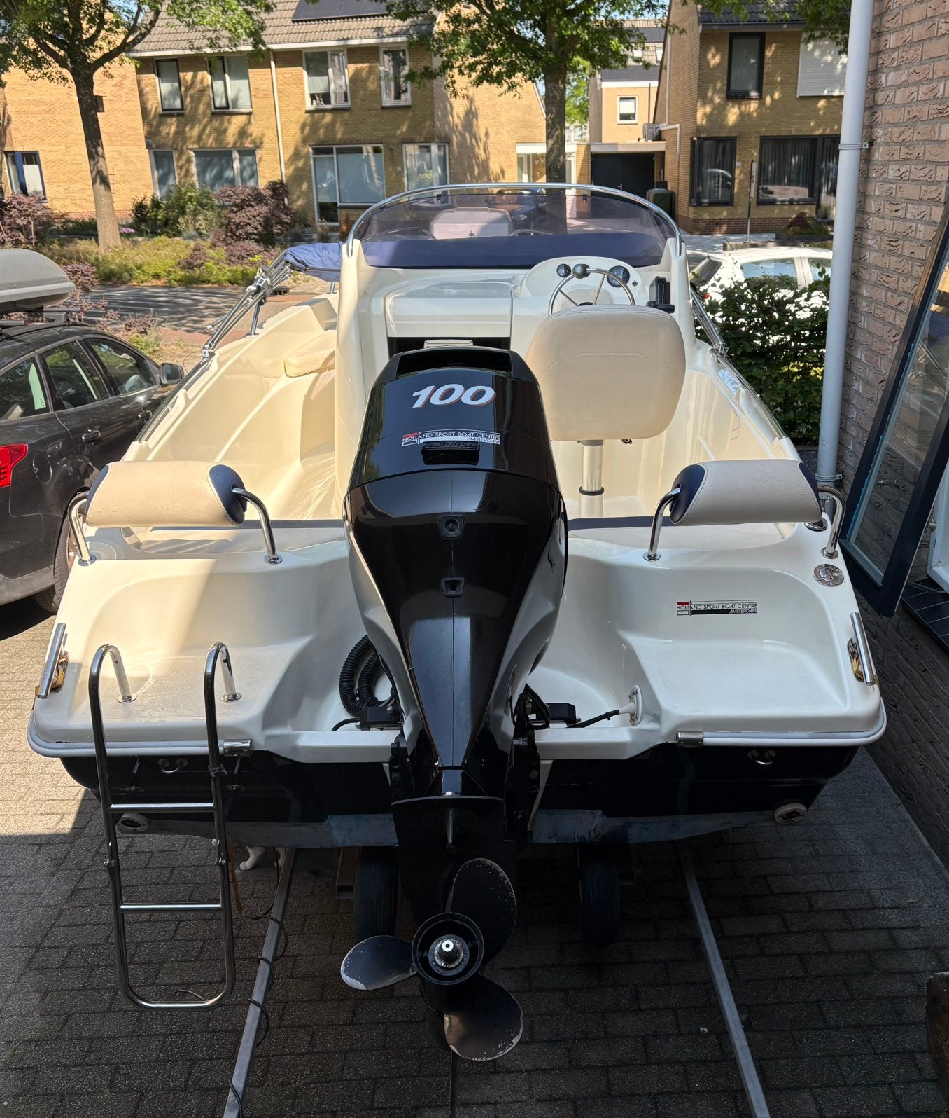 Prins open 550 met 100 pk Mercury, Watersport en Boten, Gebruikt, Viertaktmotor, Ophalen, 70 pk of meer