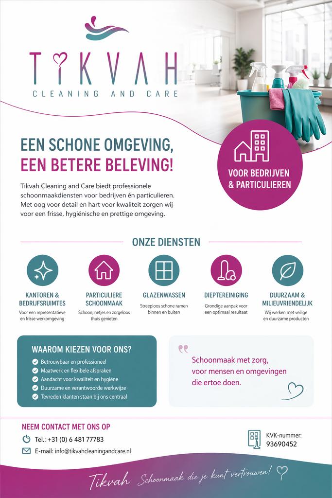 ZZP schoonmaak, schoonmaakster, kantoren, particulier, airbn, Vanaf 10 jaar, Overige vormen