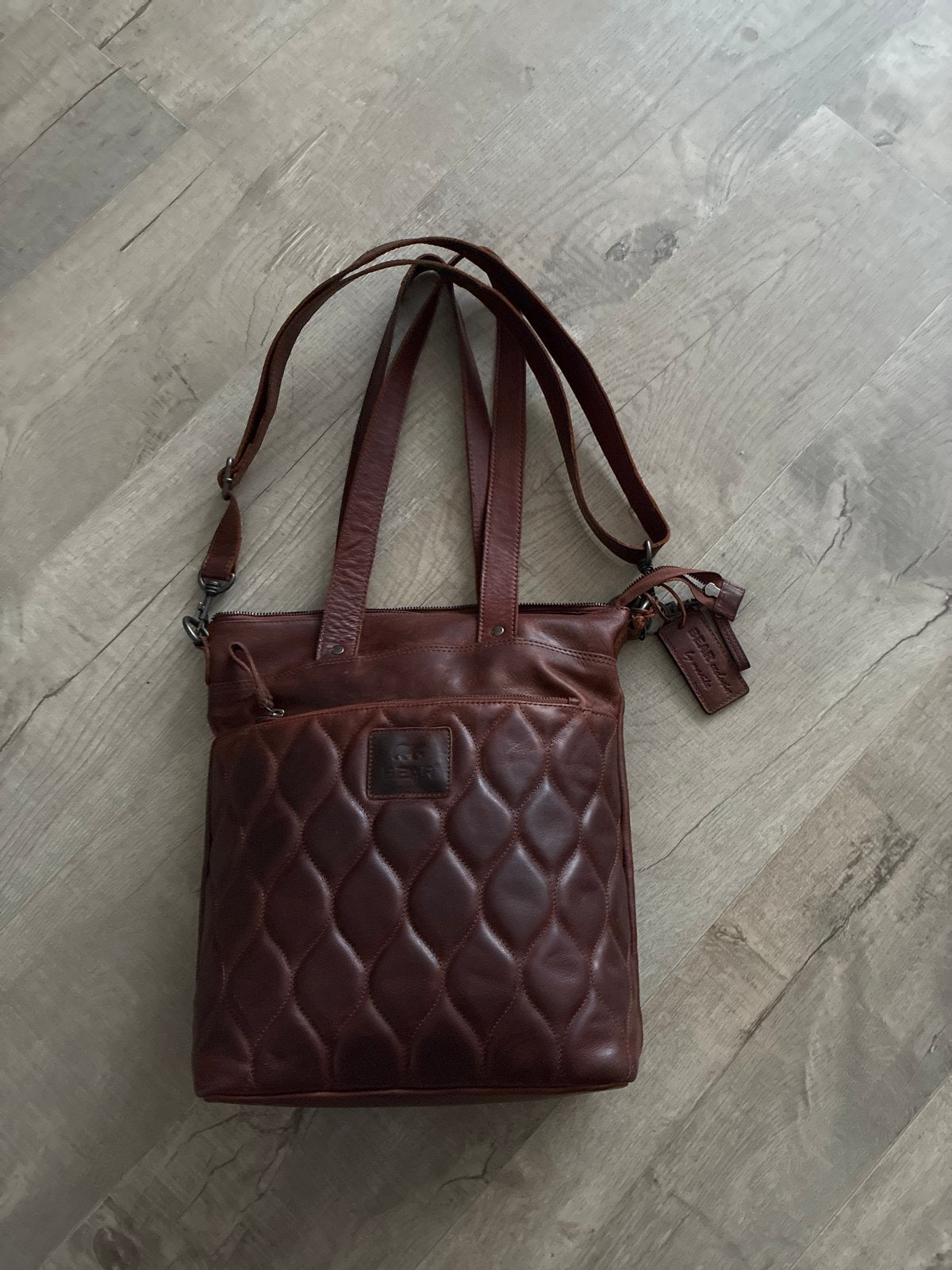 Bear tas met laptop vak, Ophalen of Verzenden, Zo goed als nieuw, Bruin, Overige typen