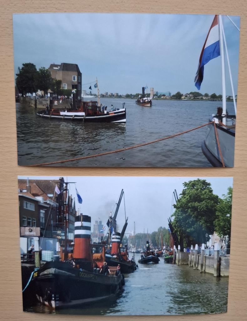 Foto's stoomsleepboten Dordrecht, Verzamelen, Foto's en Prenten, Verzenden, 1980 tot heden, Foto, Nieuw