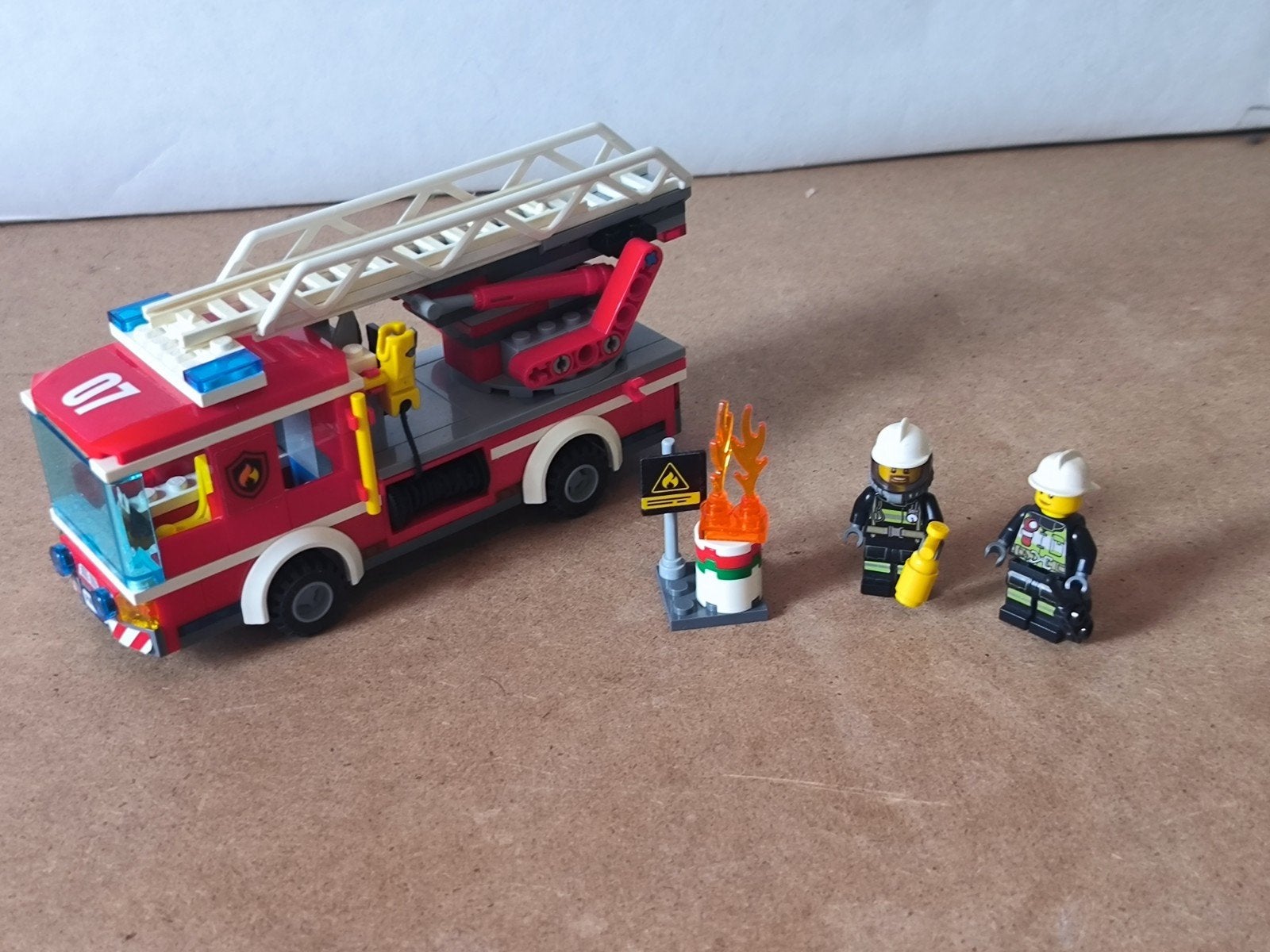 Lego City 60107 fire Ladder truck, Ophalen of Verzenden, Gebruikt