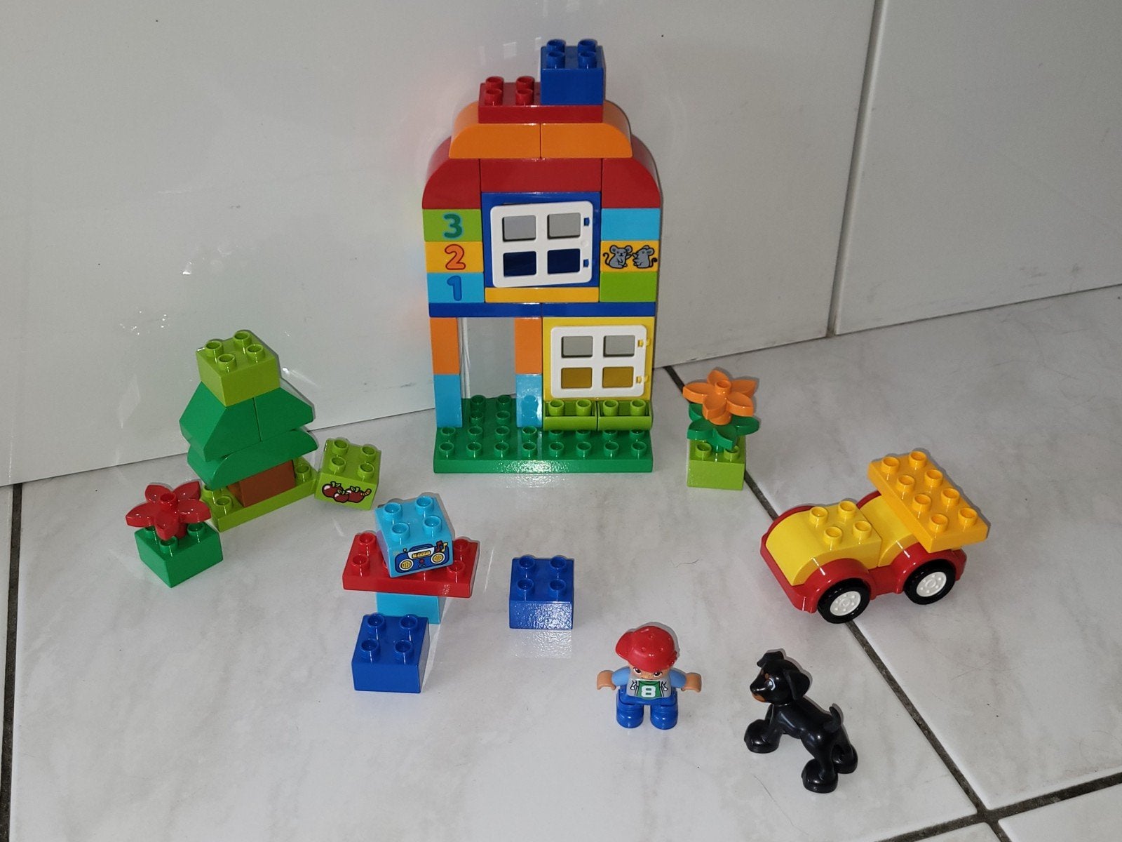 Duplo leuke bouwset met kindje en hond, Gebruikt, Ophalen of Verzenden, Duplo, Duplo