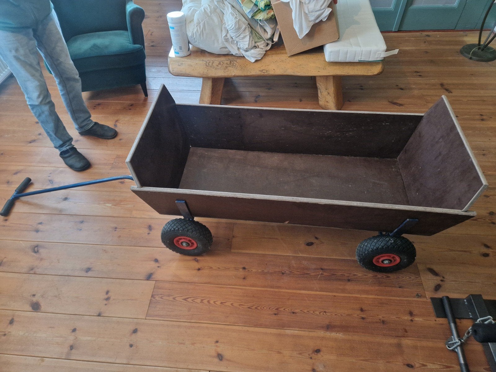 Berg bolderwagen XL, Caravans en Kamperen, Bolderkarren, Ophalen, Opvouwbaar, Gebruikt
