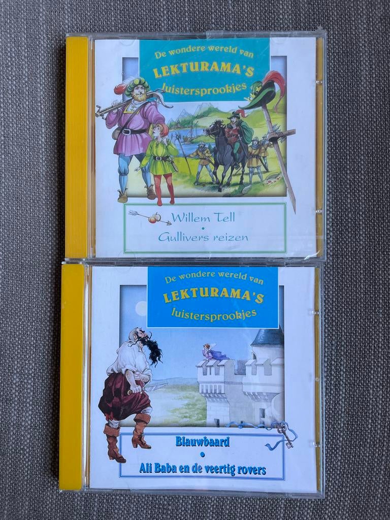 Lekturama Luistersprookjes cd’s Willem Tell, Gulliver, Blau, Cd's en Dvd's, Ophalen of Verzenden, Zo goed als nieuw, Verhaal of Sprookje