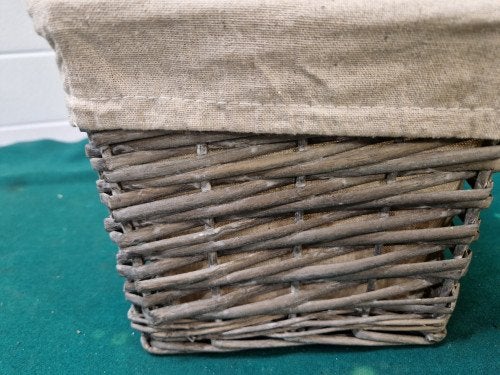 rieten mand met jute, Ophalen of Verzenden, 'T Olde Gre-j, Info@toldegrej.nl, Endepoelstraat 20f Didam