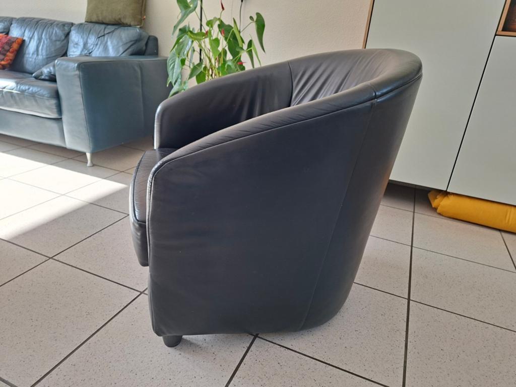 Leren fauteuil, Ophalen of Verzenden, 75 tot 100 cm, 50 tot 75 cm