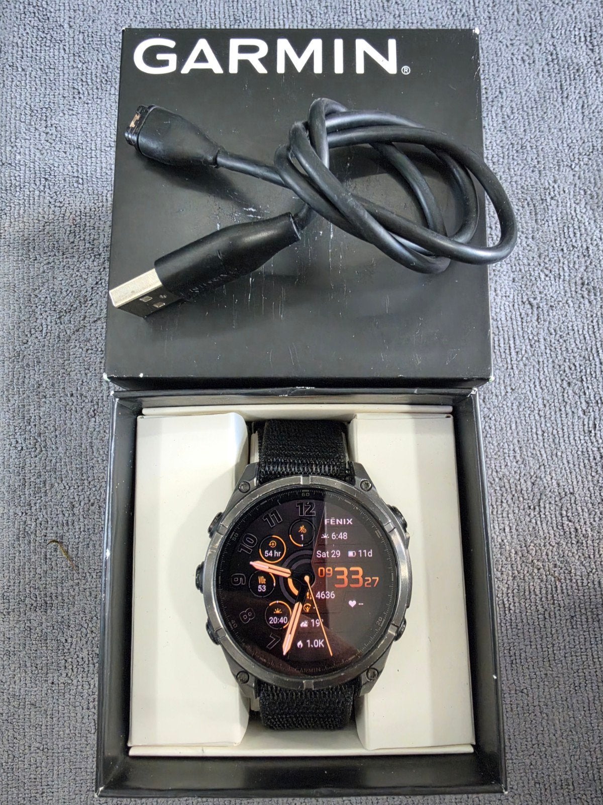 Garmin Fenix 8 47 mm, Ophalen, Gebruikt, Zwart, Garmin Fenix 8 Amoled Sapphire