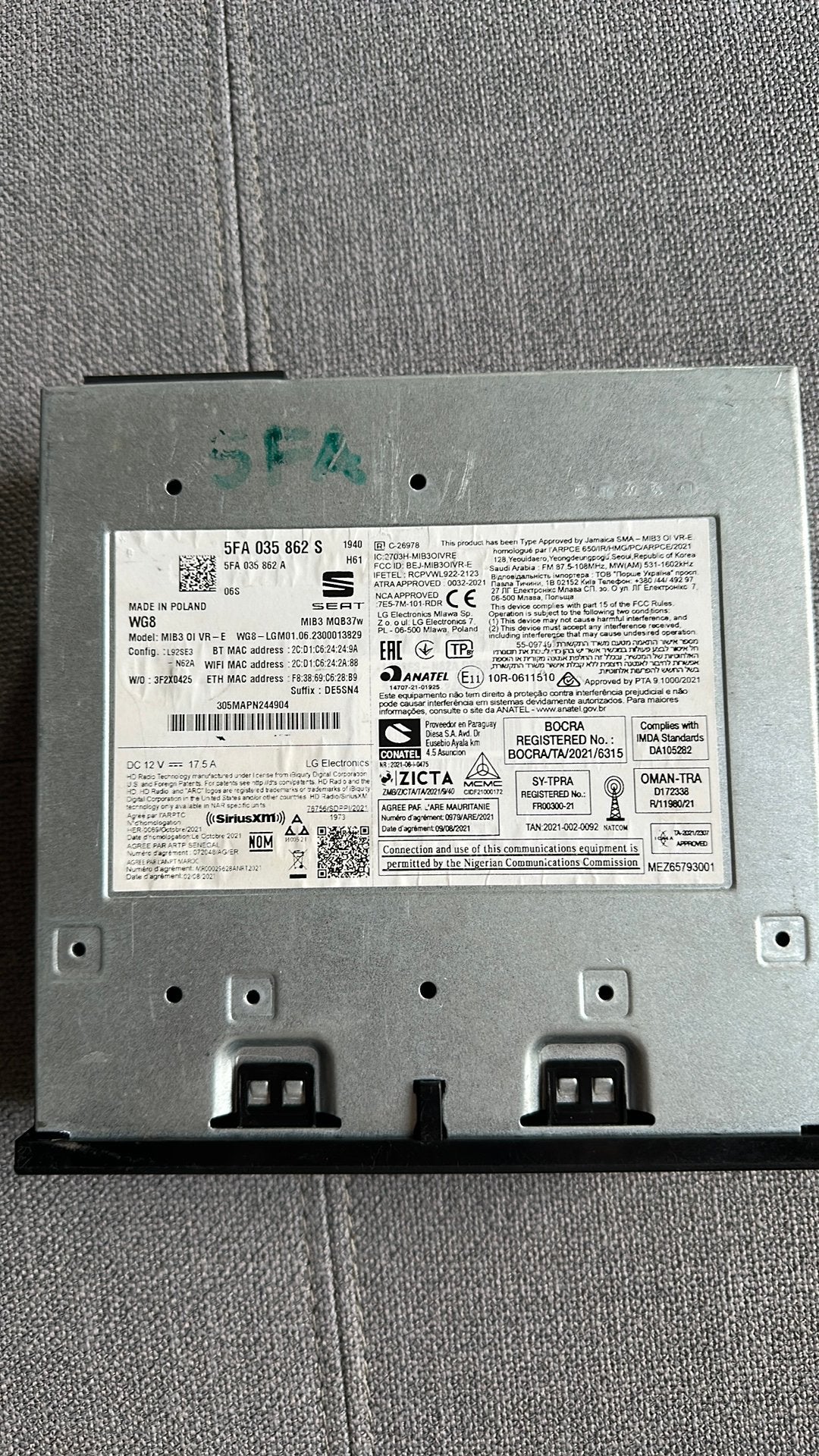 Radio navigatiesysteem Seat Leon 5FA, Ophalen of Verzenden, Zo goed als nieuw