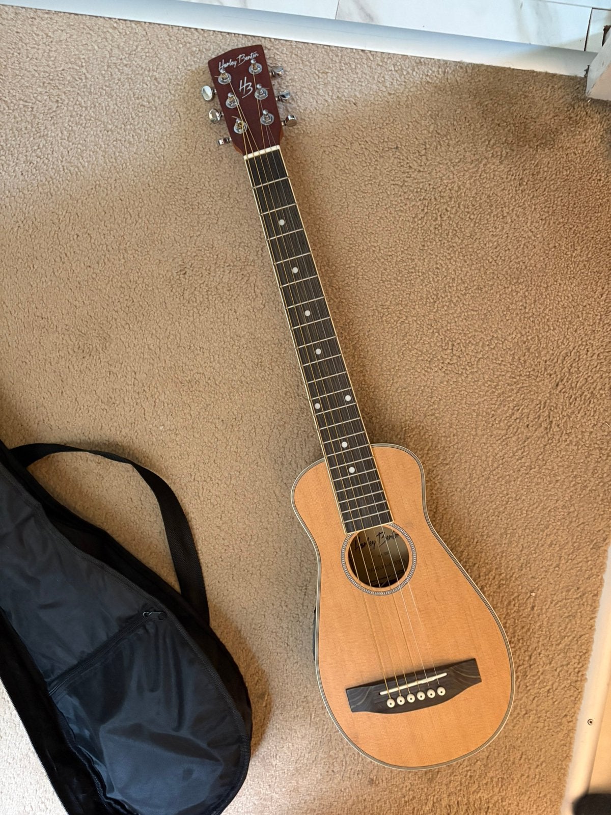 Harley-Benton travel guitar, Ophalen, Zo goed als nieuw, Western- of Steelstringgitaar