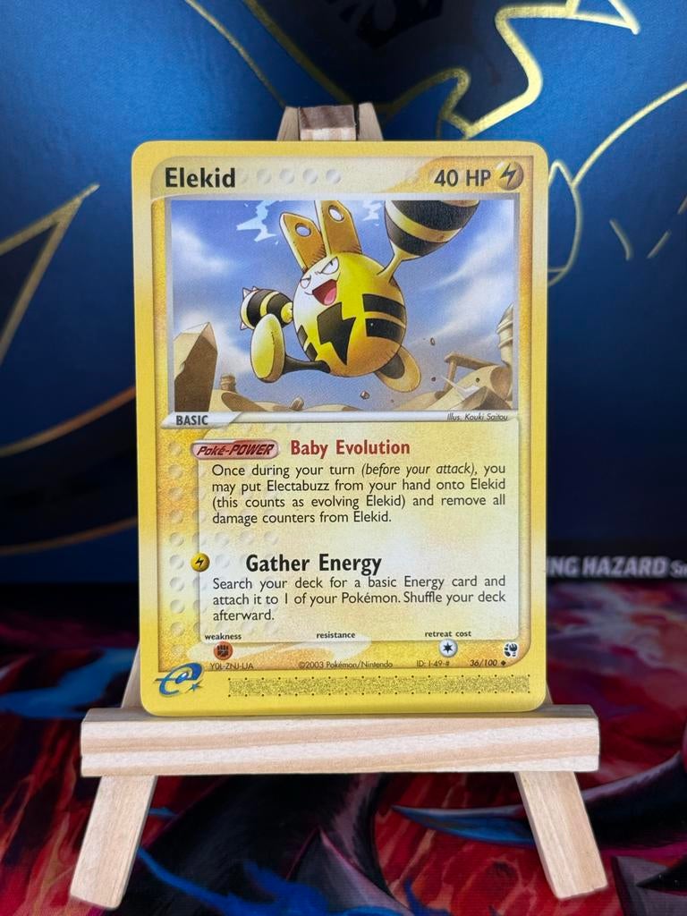 Elekid Pokémon Kaart - EX Sandstorm 56/100 (2003), Ophalen of Verzenden, Gebruikt, Losse kaart