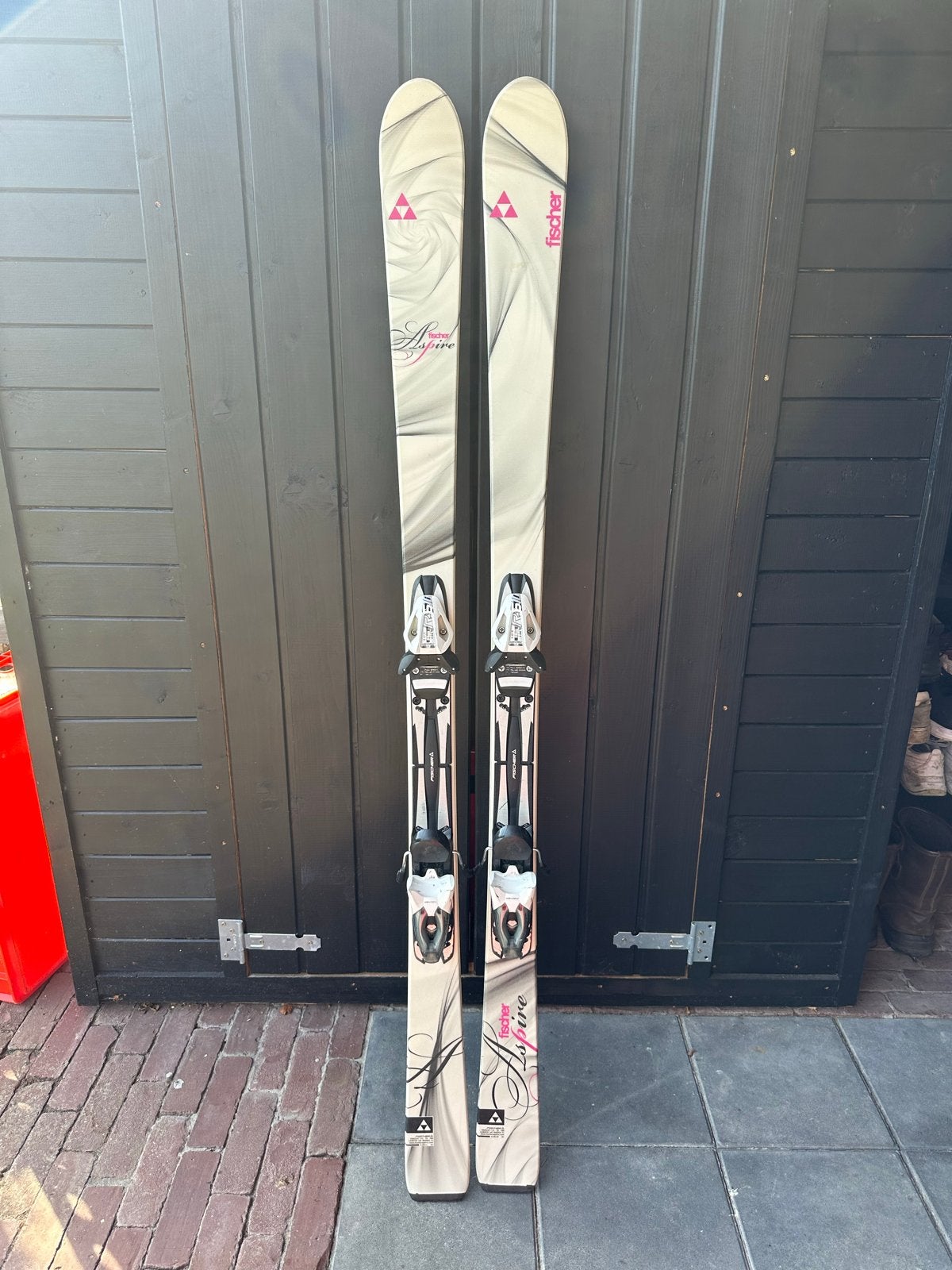 Fischer Ski's (160cm) met Salomon skischoenen maat 41/42, 160 tot 180 cm, Ophalen of Verzenden, Skiën, Ski's