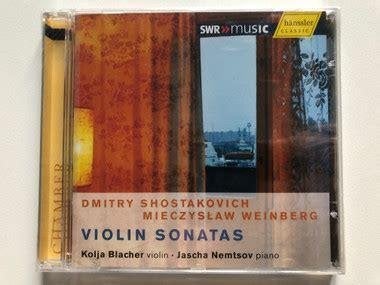 Weinberg Shostakovich Violin Sonatas Blacher violin Nemstov, Ophalen of Verzenden, Classicisme, Zo goed als nieuw, Kamermuziek