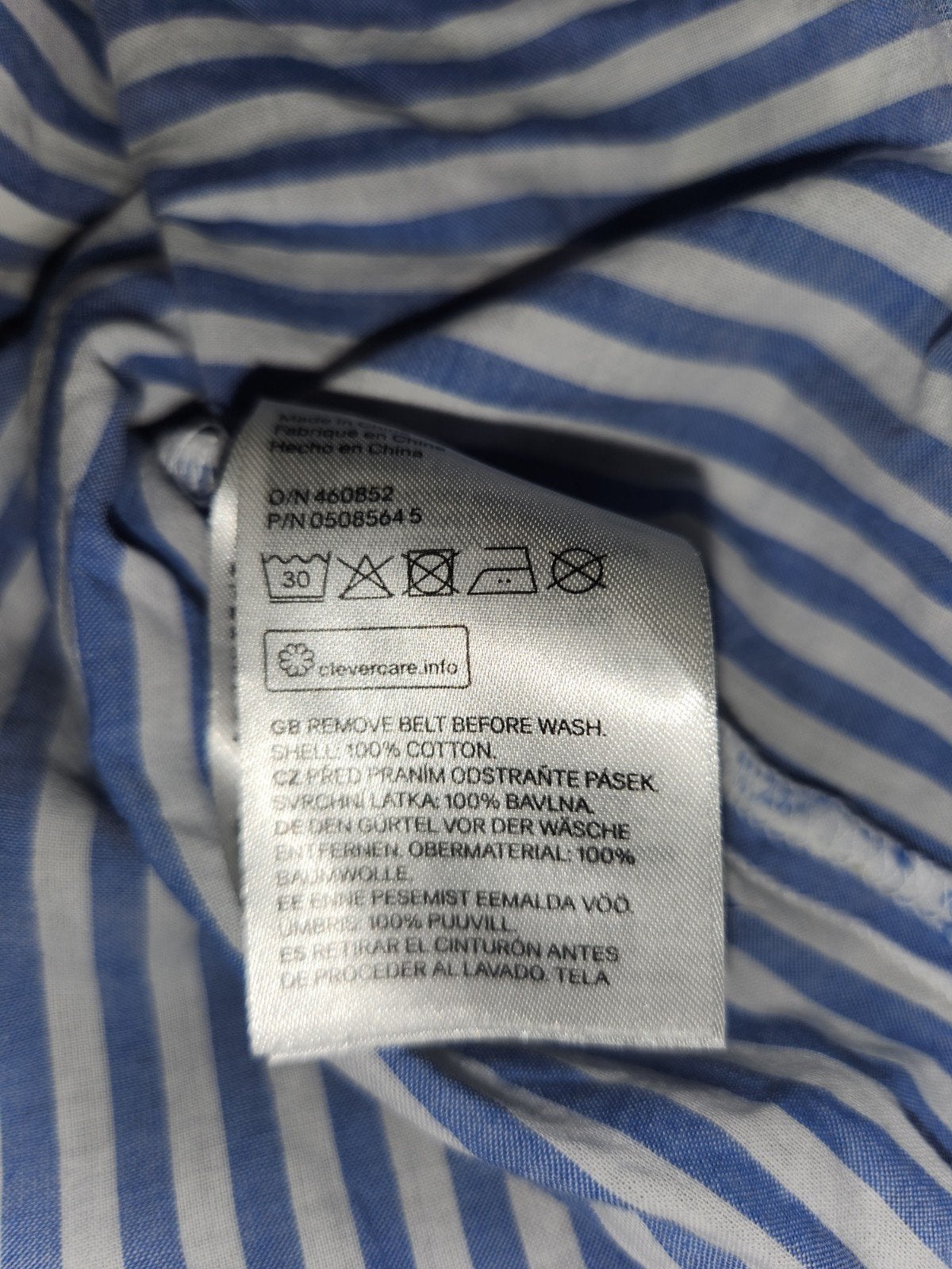 Fijne gestreepte blouse van 100% katoen H&M maat 36, H&M, Blauw, Ophalen of Verzenden, Maat 36 (S)