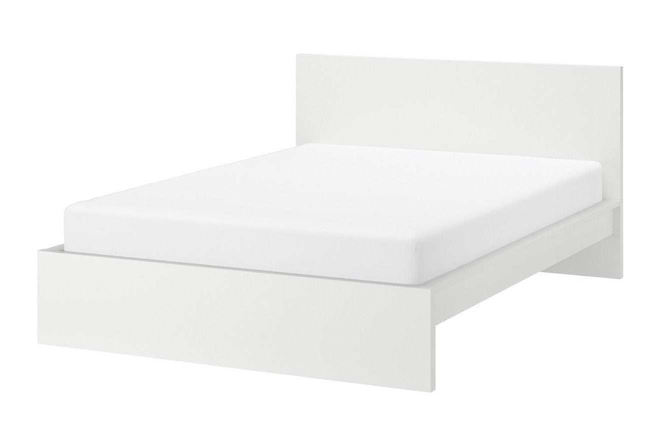 Modern wit bedframe 140x200cm, Ophalen, Gebruikt, Wit, Tweepersoons
