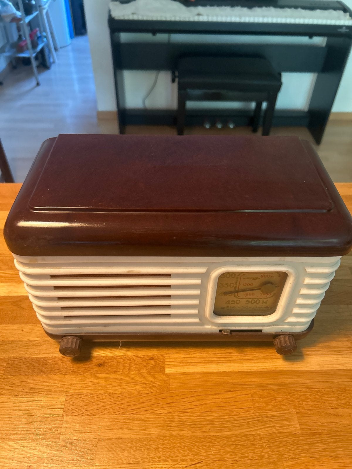 Vintage Moskvich Radio - Jaren '50 Transistorradio, Ophalen of Verzenden, Gebruikt, Transistorradio