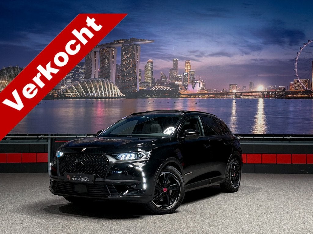 DS 7 Crossback E-Tense Performance Line |Trekhaak|Panorama|M, Auto's, DS, 4 cilinders, Zwart, Origineel Nederlands, Bedrijf