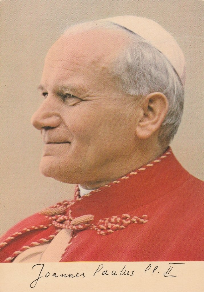 Ansichtkaart, Paus Joannes Paulus  (009), Verzenden, 1980 tot heden, Sterren en Beroemdheden