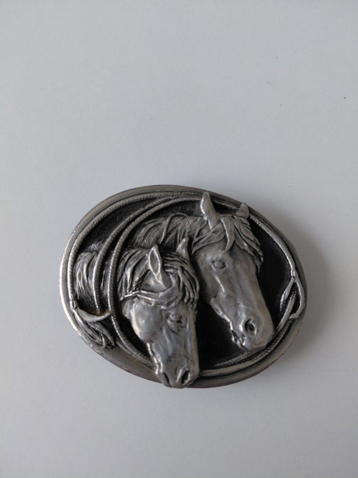 Vintage riemgesp met paardenmotief, Ophalen, Gedragen, Losse buckle of gesp