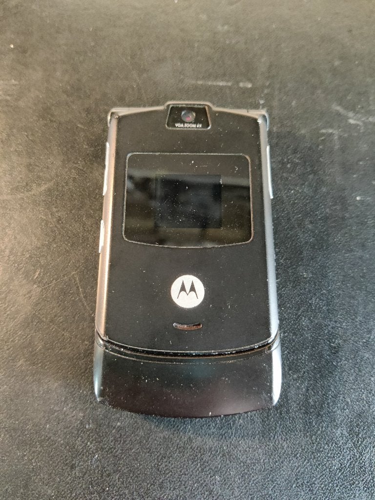 Motorola RAZR V3 klaptelefoon 1-6, Gebruikt, Zwart, Inklapmodel, Ophalen of Verzenden