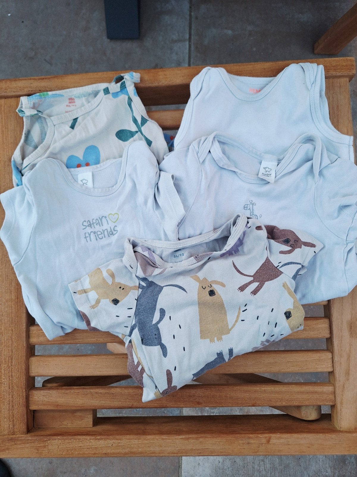 5 rompers met korte mouwen, maat 92/98, Hema,  C&A, Ophalen of Verzenden, Zo goed als nieuw, Hema, C&A, Jongetje of Meisje