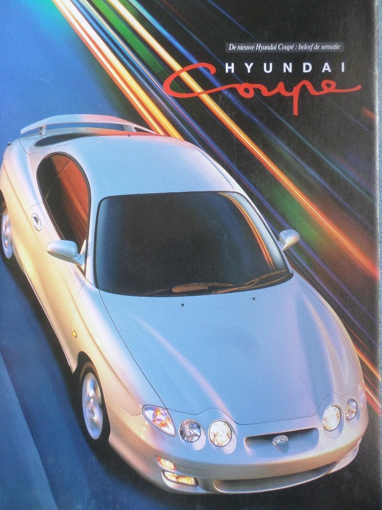 Hyundai Coupe 1999 Brochure, Ophalen of Verzenden, Zo goed als nieuw, Overige merken