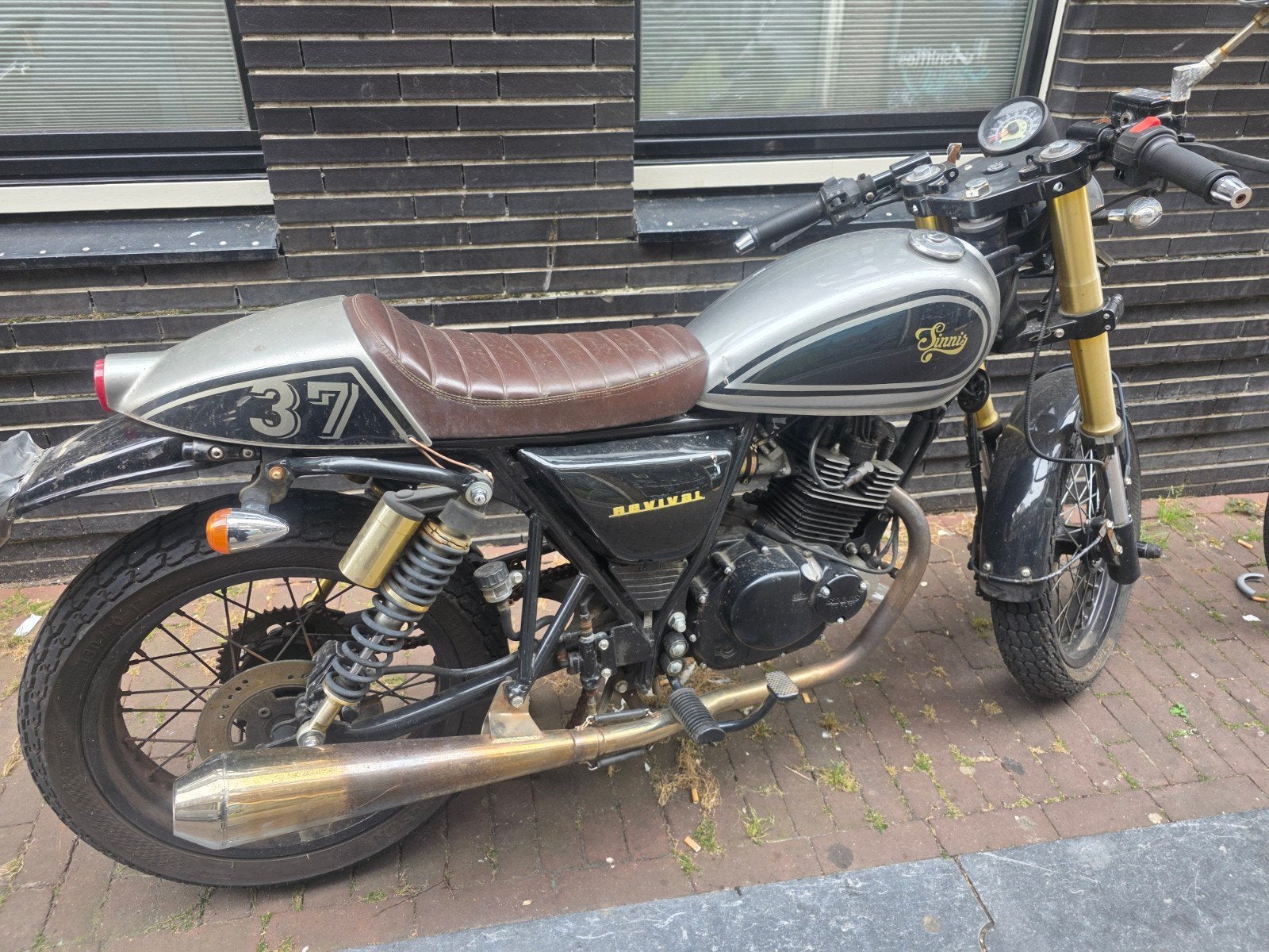 motor sinnis bomber 125 cc A1, Ophalen, Gebruikt, Benzinemotor, Minder dan 1400 rpm