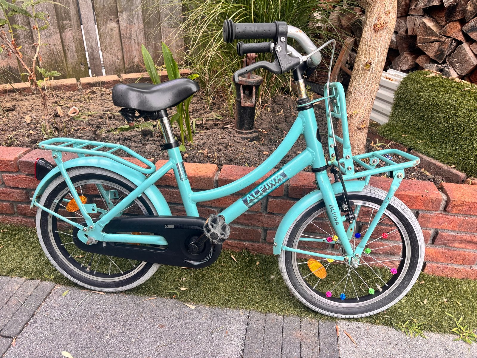 Alpina kinderfiets 16 inch, Ophalen, Gebruikt, Terugtraprem, 16 tot 20 inch