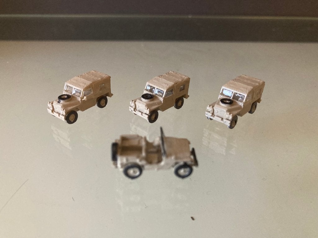 Panzer-shop Legervoertuigen 3-d print Land Rover 88 / NEKAF, Overige merken, Gelijkstroom, Overige typen, Ophalen of Verzenden