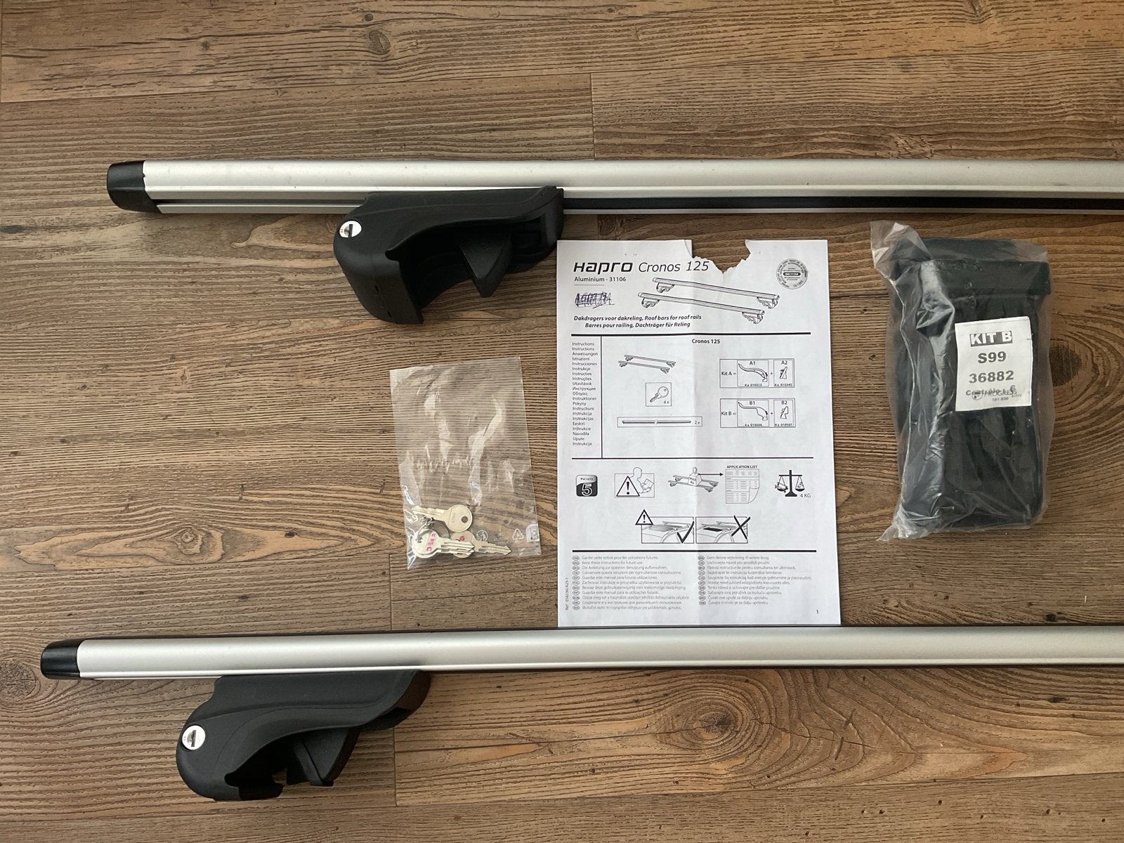 Hapro Cronos 125 dakdragers - Nieuw, Auto diversen, Dakdragers, Ophalen, Nieuw
