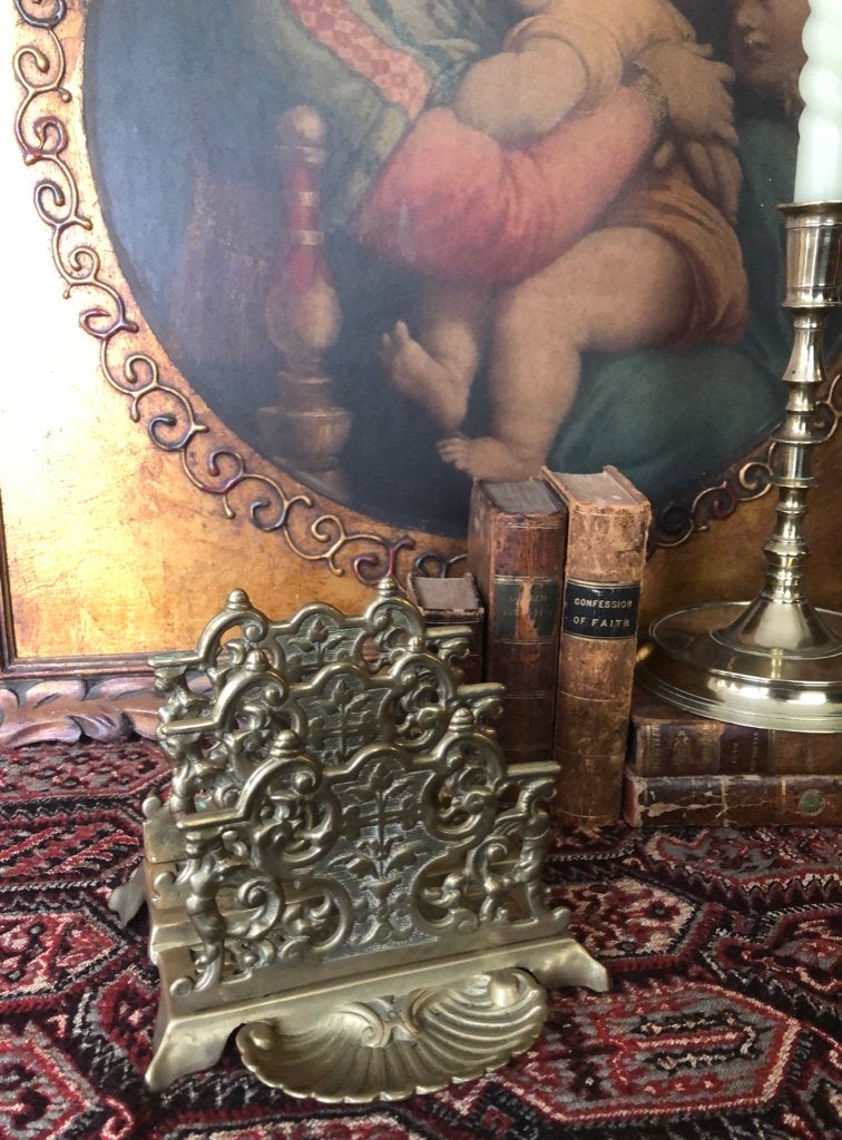 Koperen Barok Bureau  brievenstandaard, Ophalen of Verzenden, Koper