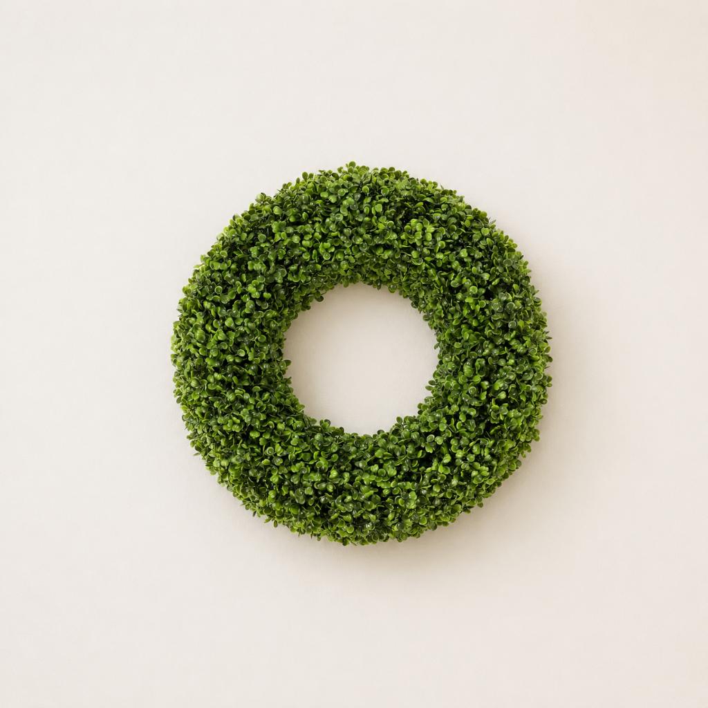 Kunst Buxuskrans Groen Voordeur Decoratie, Groen, Nieuw, Ophalen of Verzenden, Overige merken