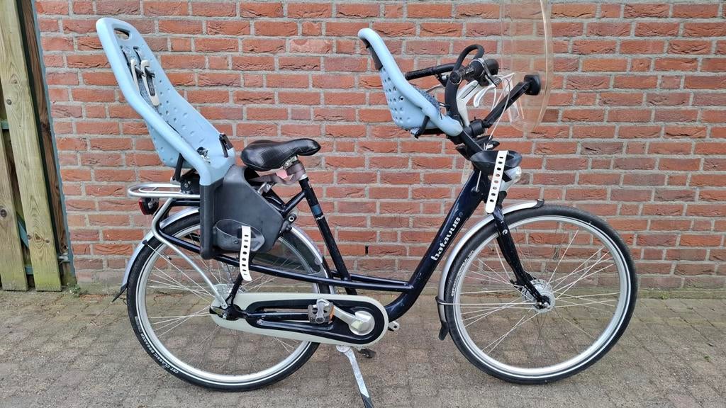 Batavus Mambo moederfiets 28inch, Fietsen en Brommers, Ophalen, 2 zitjes, Gebruikt, Versnellingen