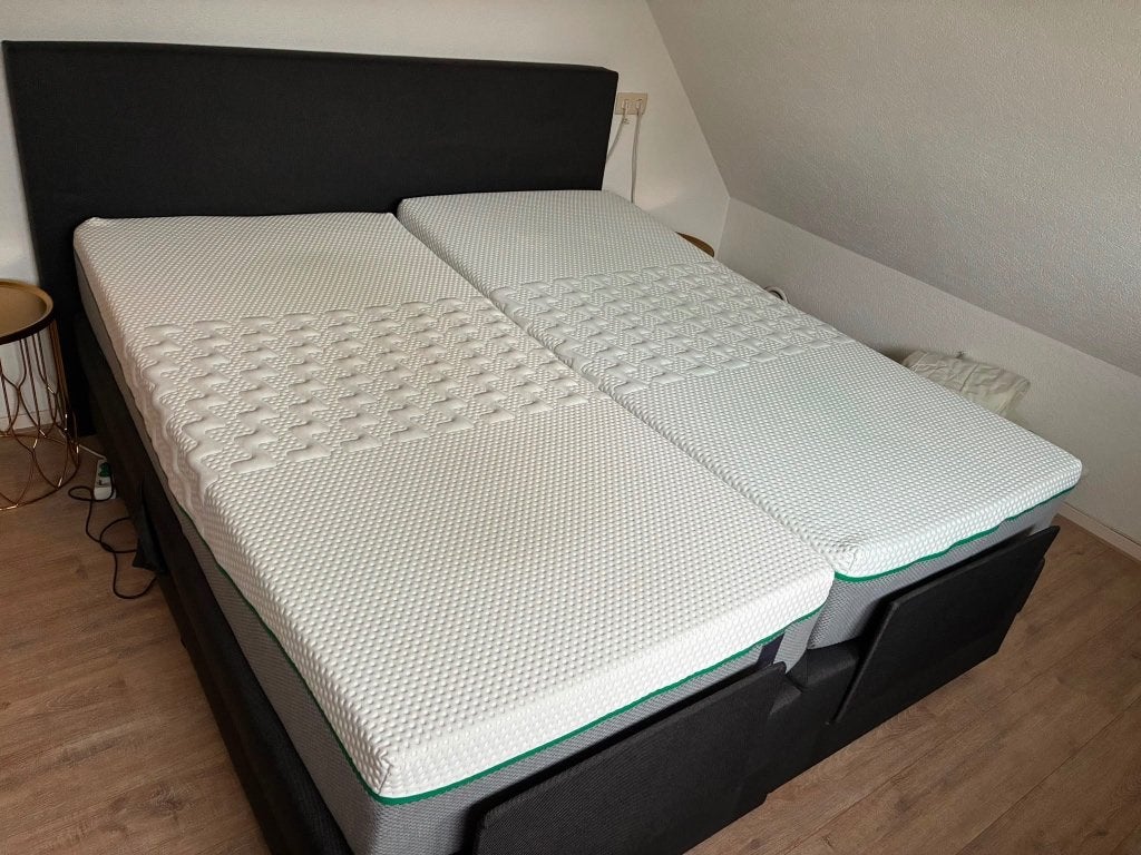 Elektrisch Boxspring 180-200, Huis en Inrichting, Slaapkamer | Boxsprings, Ophalen, Gebruikt, Zwart, Tweepersoons