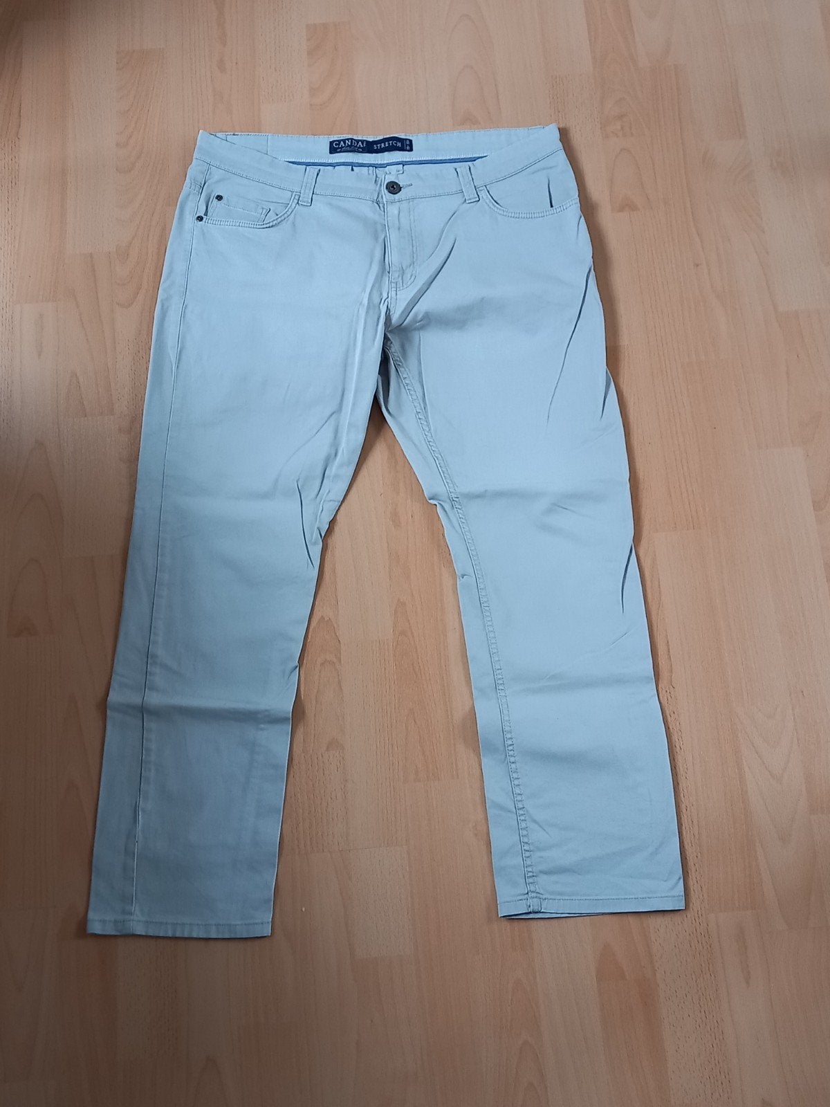 C&A Canda Stretch Chino Broek Heren - Maat 38/30, Ophalen, Beige, Maat 56/58 (XL), Gedragen