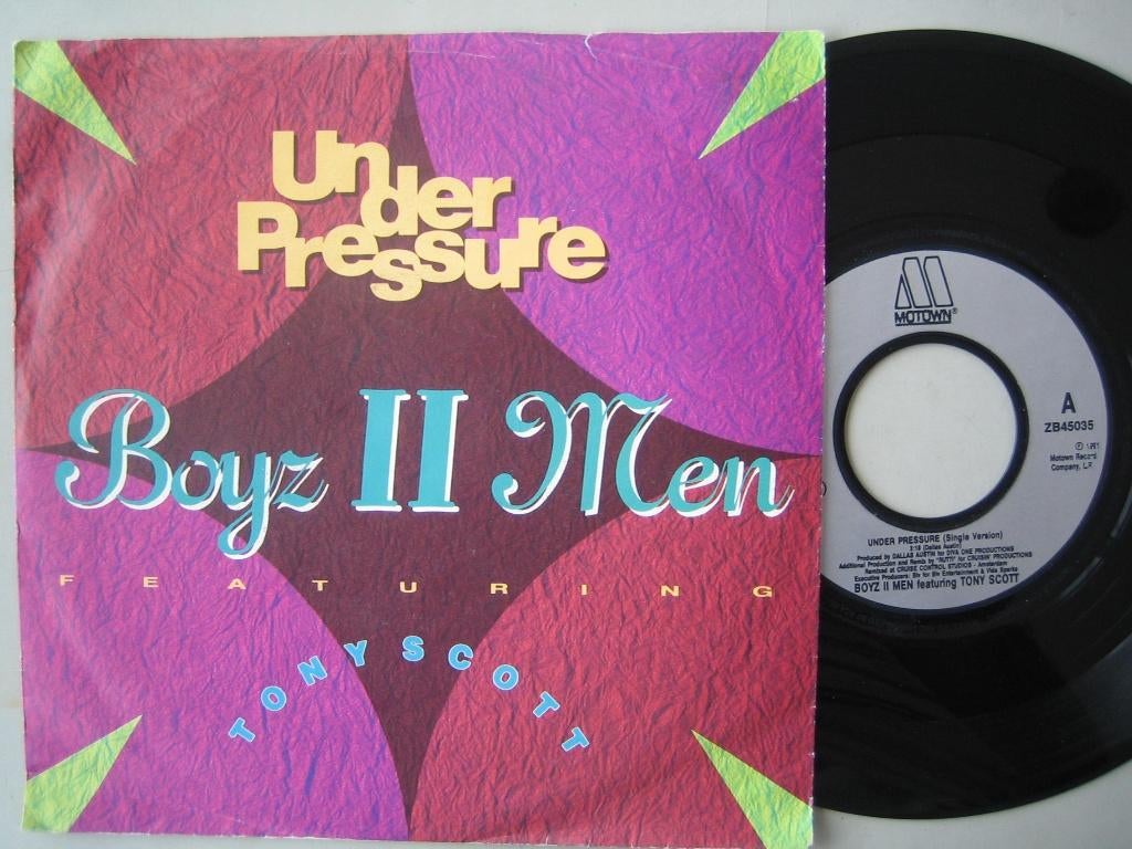 Boyz II men - Under pressure., Cd's en Dvd's, Vinyl Singles, Gebruikt, Single, Pop, 7 inch, Ophalen of Verzenden