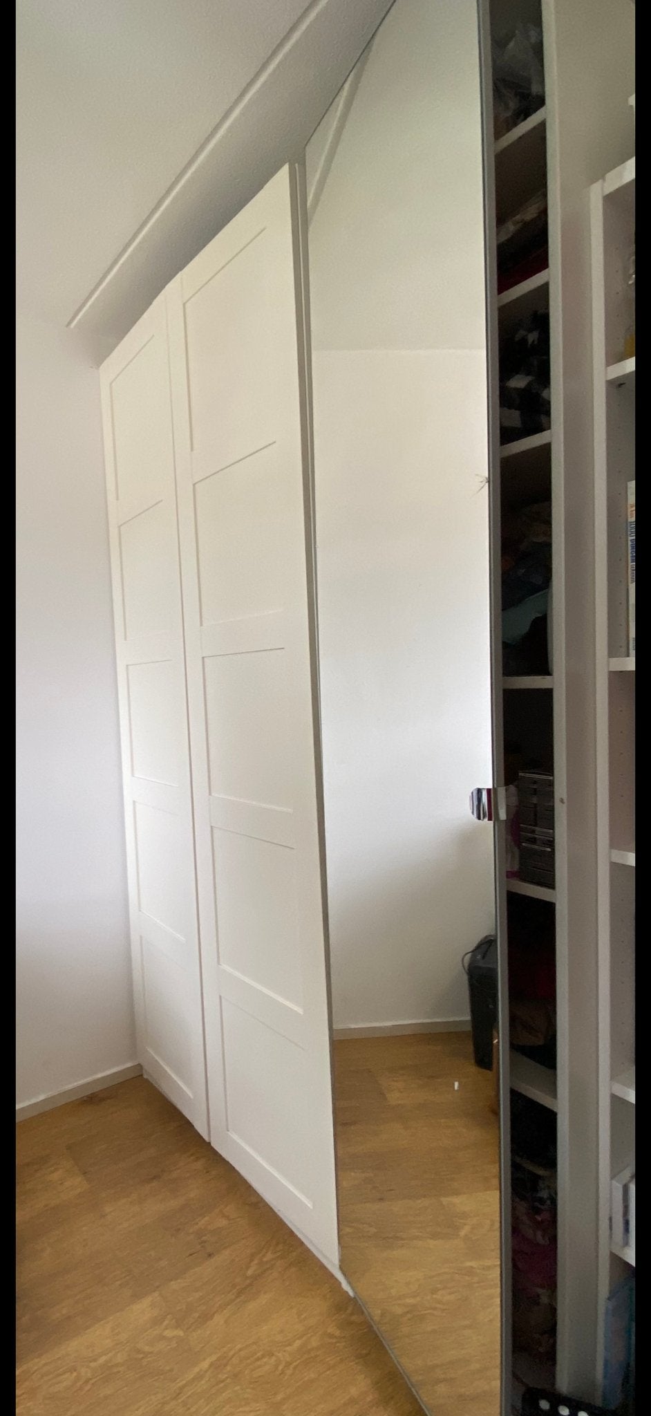 IKEA PAX kledingkast met spiegeldeur, Gebruikt, 100 tot 150 cm, 200 cm of meer, Ophalen of Verzenden