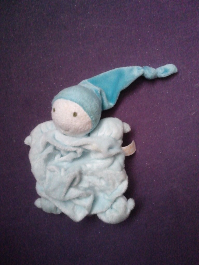 DIFRAX Knuffeldoekje POPJE TUTTIE POPPIE. BLAUW **Nieuw**, Overige typen, Blauw, Nieuw, Ophalen of Verzenden